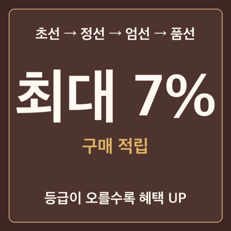 회원등급 안내